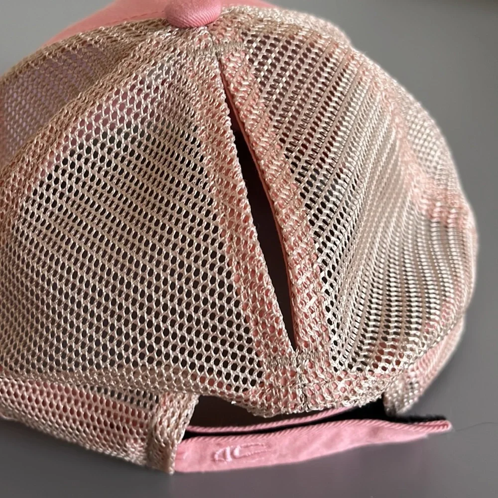 Vermeer Agricultural Equipment Pink Ladies Hat Cap Adjustable Ponytail Back NWOT